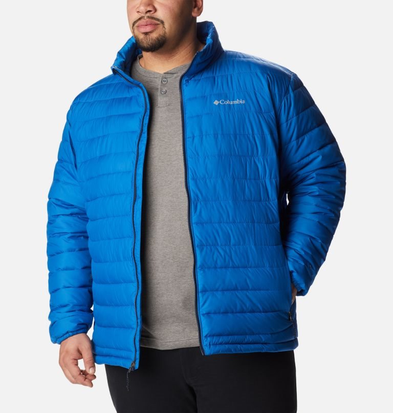 Columbia Powder Lite Isolerte Jakker Herre Blå | Plus Size 95374Q